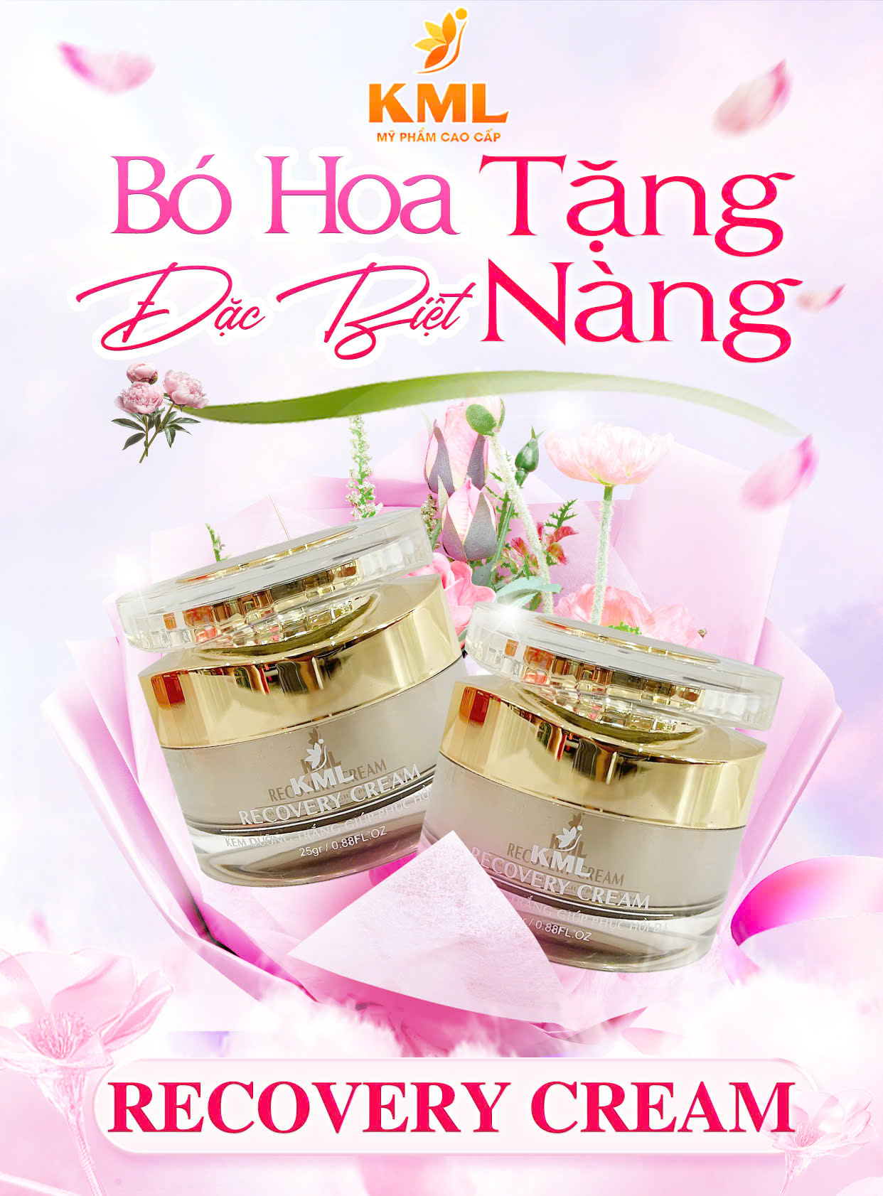 KML RECOVERY CREAM (KEM GIÚP PHỤC HỒI - DƯỠNG TRẮNG DA)